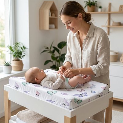 Housse matelas à langer 
